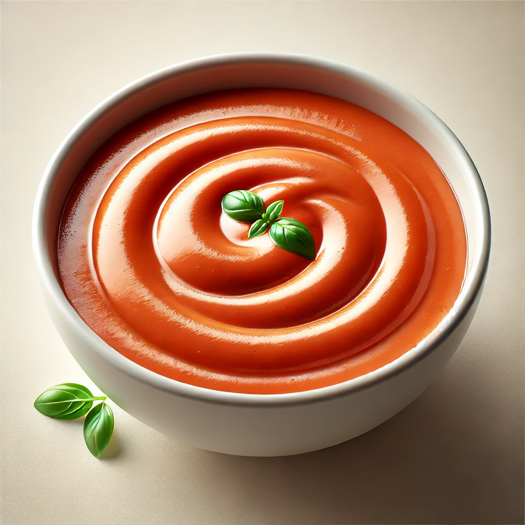 Sűrű, selymes paradicsomkrémleves vegán módon, klasszikus fűszerekkel