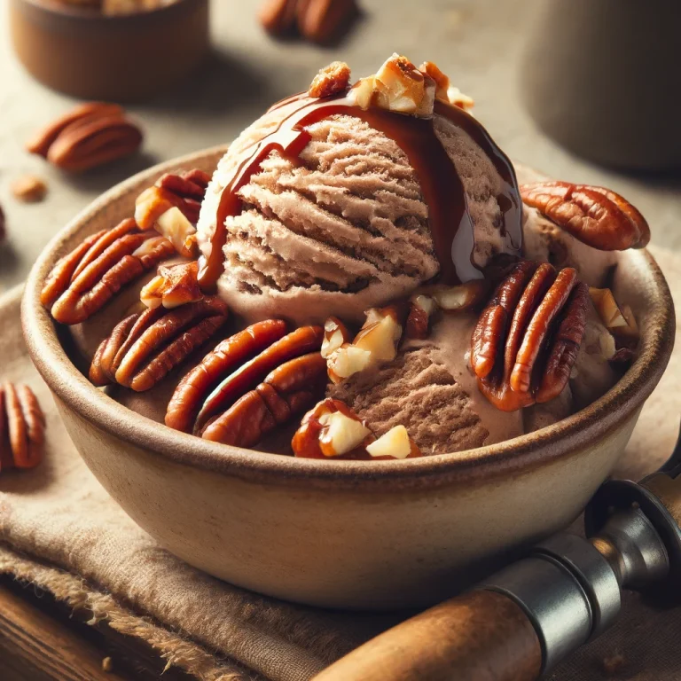 Praline Ice Cream tálalva