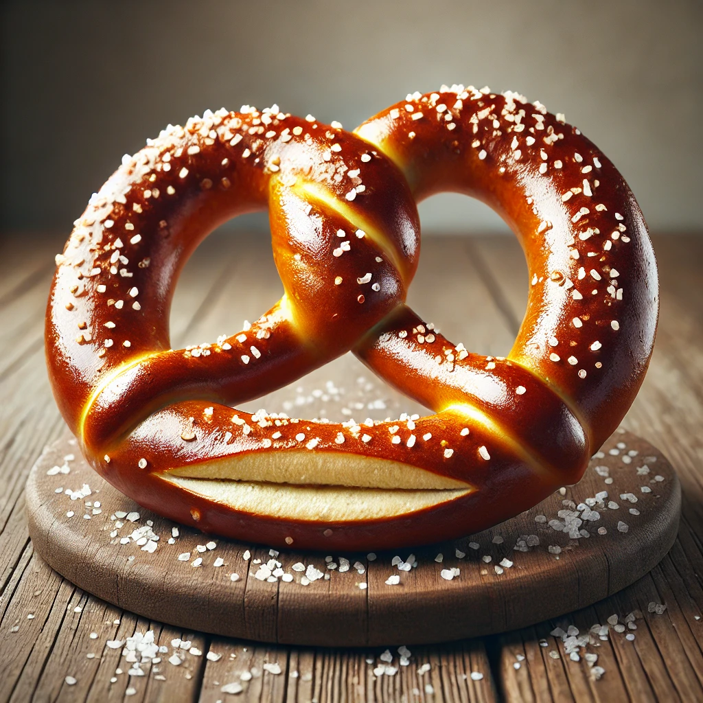 Friss és finom házi készítésű fokhagymás pretzel