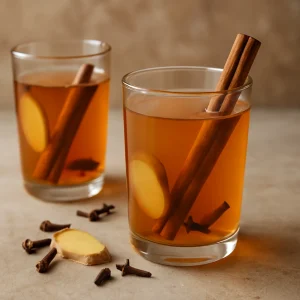 Probiotikus kombucha fahéjjal, gyömbérrel és szegfűszeggel