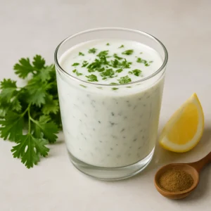 Frissítő és fűszeres kefir ital természetes alapanyagokkal