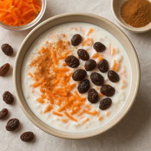 Egészséges és frissítő probiotikus snack sárgarépával