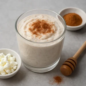 Egészséges, krémes túrós joghurt fahéjjal