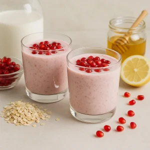 Tápláló, gyümölcsös kefir ital zabpehellyel