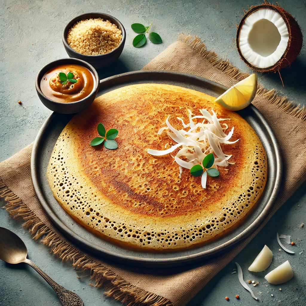 Friss rava dosa, ínycsiklandó tálalásban