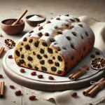Rumos-mazsolÃ¡s Stollen tÃ¡lalva