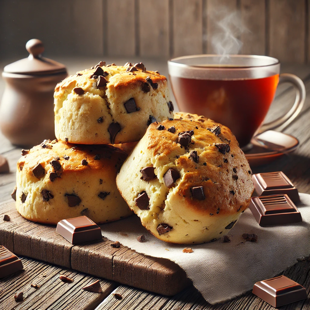 Finom és puha scone csokoládéval