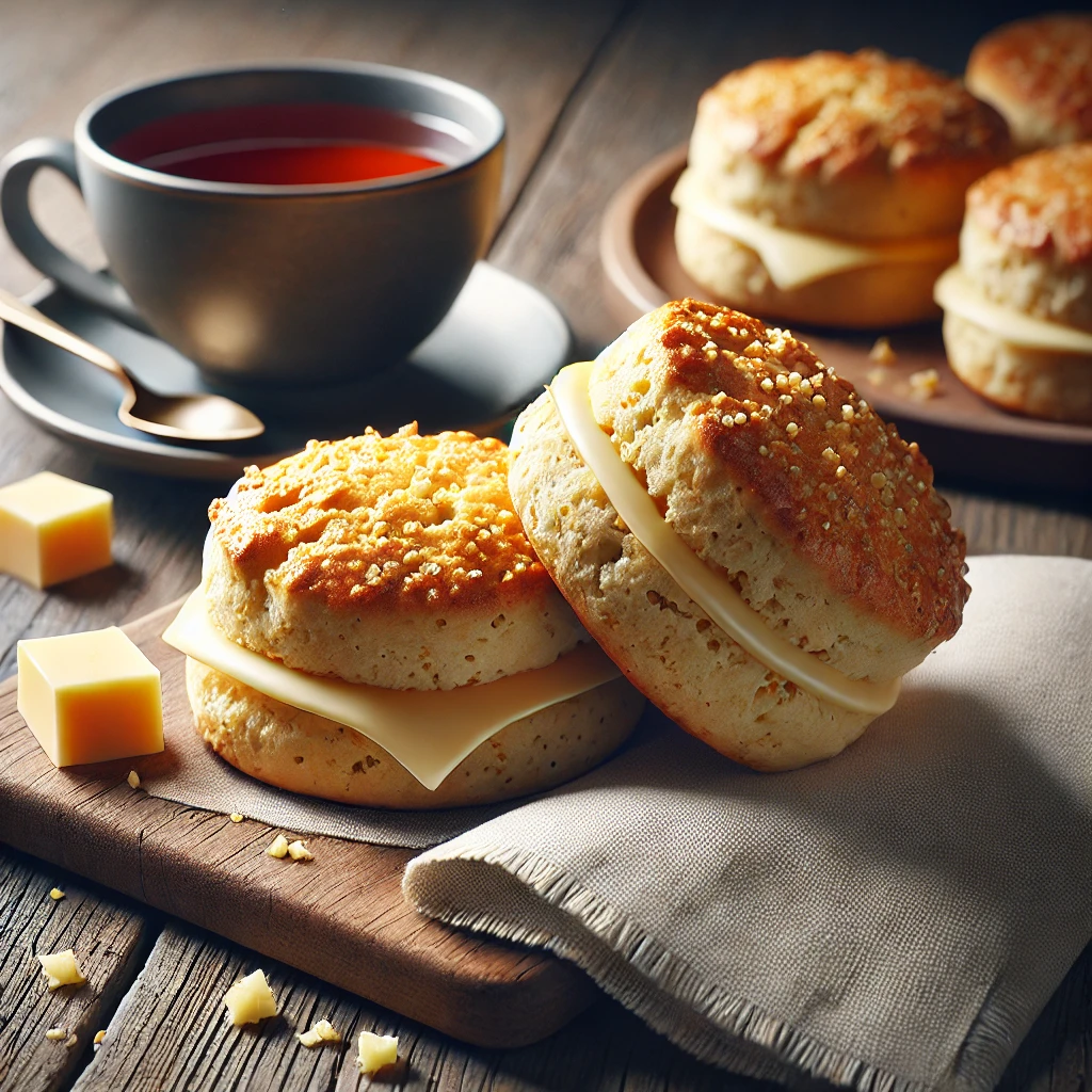 Finom és puha scone füstölt sajttal