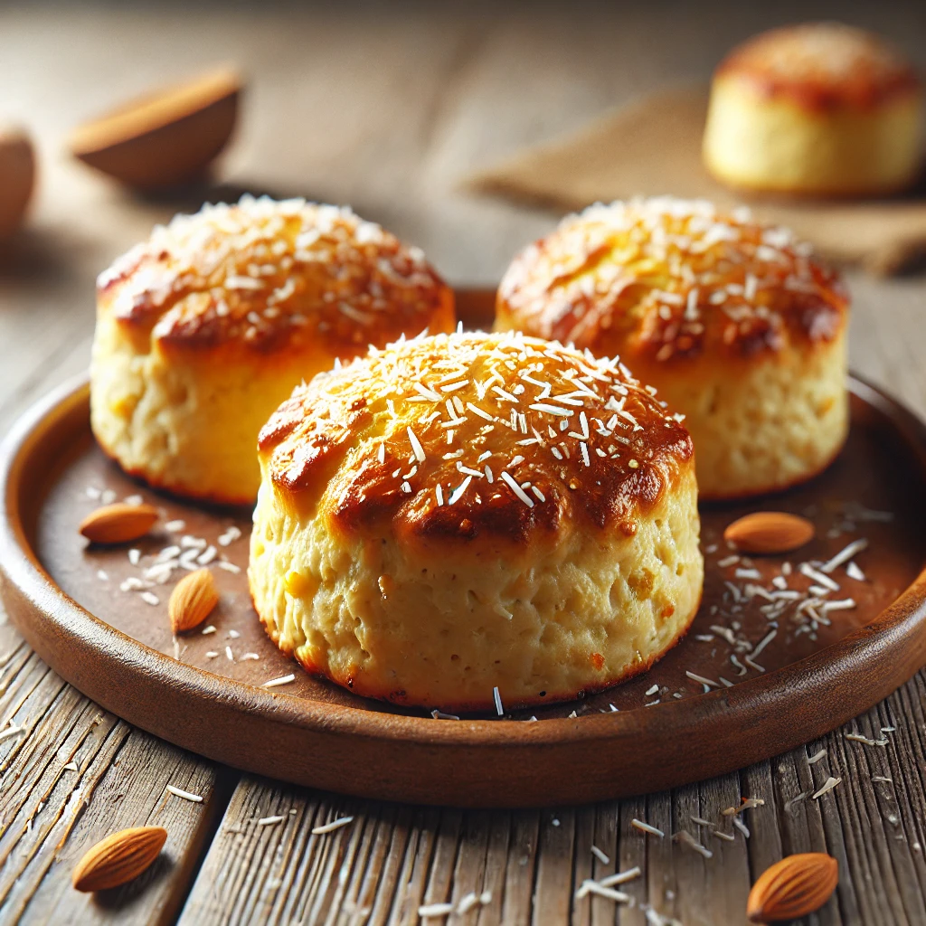 Sós scone kókuszreszelékkel, reggelihez vagy uzsonnához