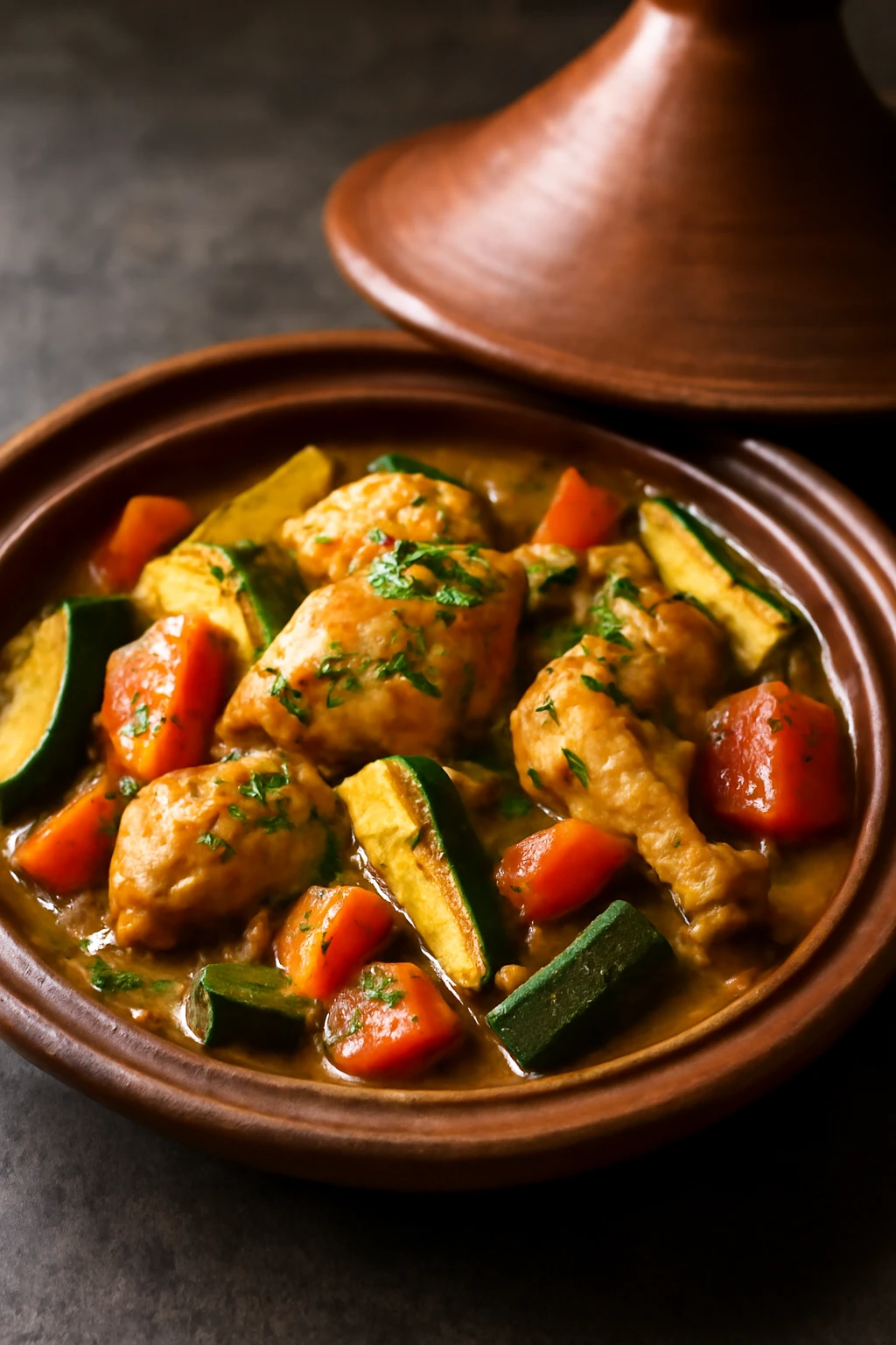 Ínycsiklandó marokkói tagine csirkehússal