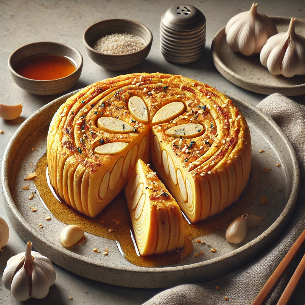 Japán omlett fokhagymával, ínycsiklandó és gazdag