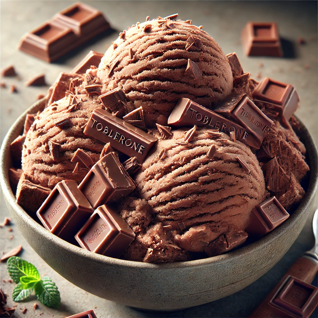 Házi csokifagylalt Toblerone darabokkal és étcsokival