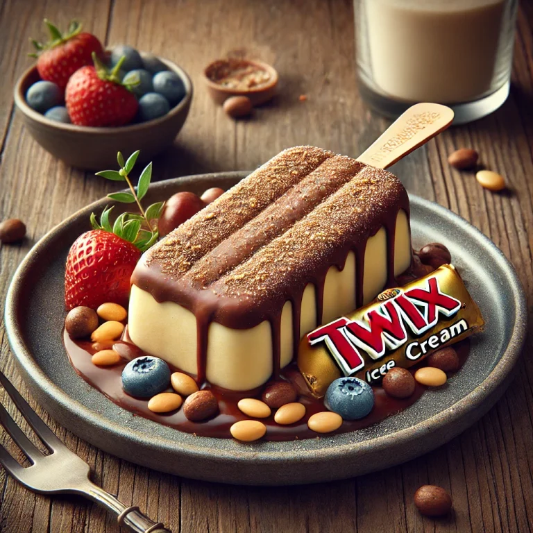 Twix Ice Cream Bar tálalva