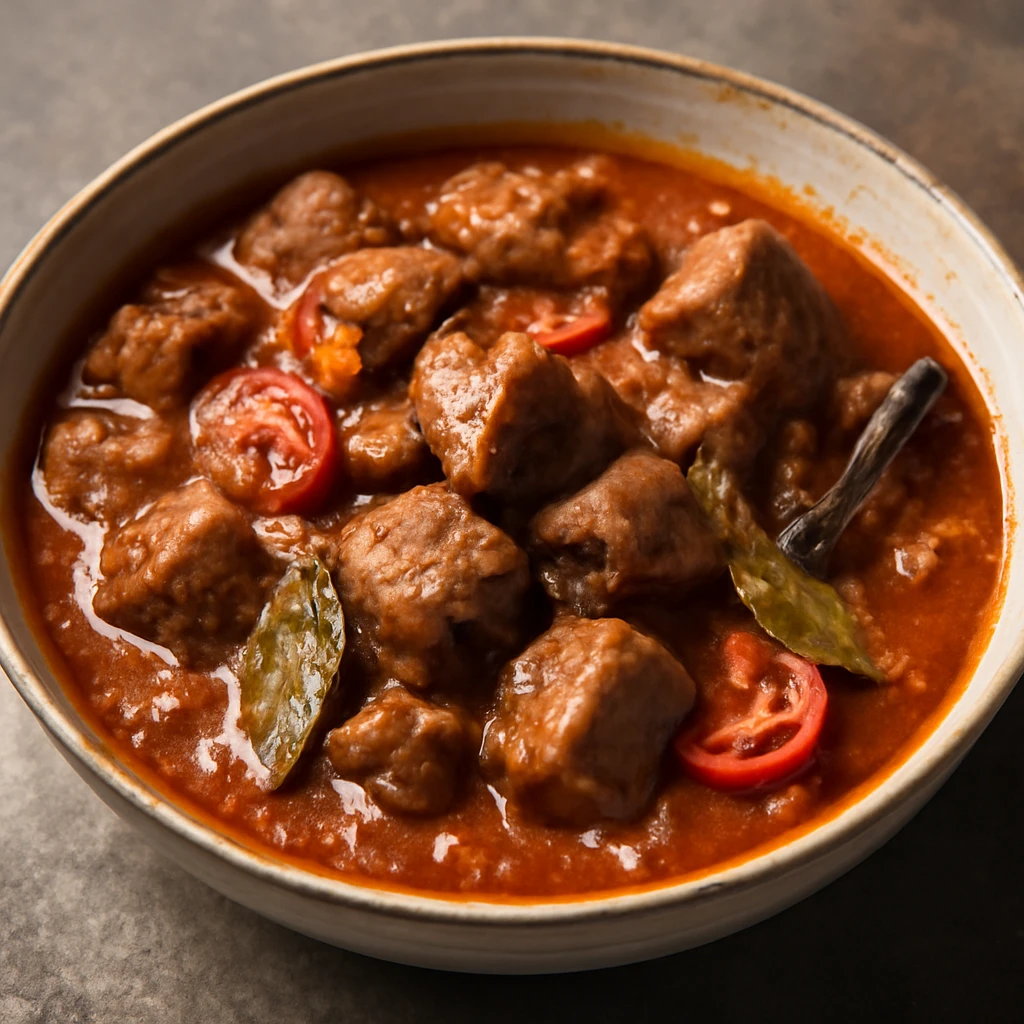 Ínycsiklandó és fűszeres vindaloo étel