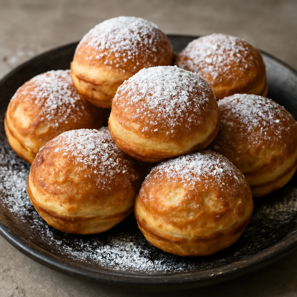 DÃ¡n Ãbleskiver, porcukorral megszÃ³rva