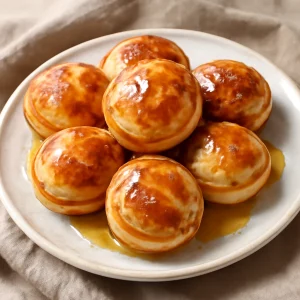 Friss és ínycsiklandó Æbleskiver mézzel