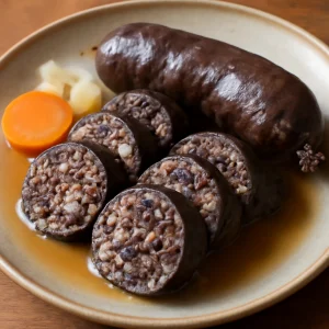 Koreai disznóvér és rizs töltött bél étel