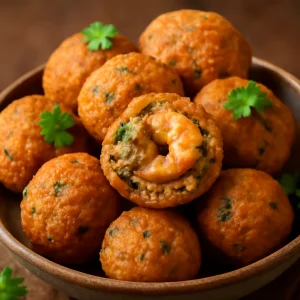 Friss és fűszeres Akara garnélával