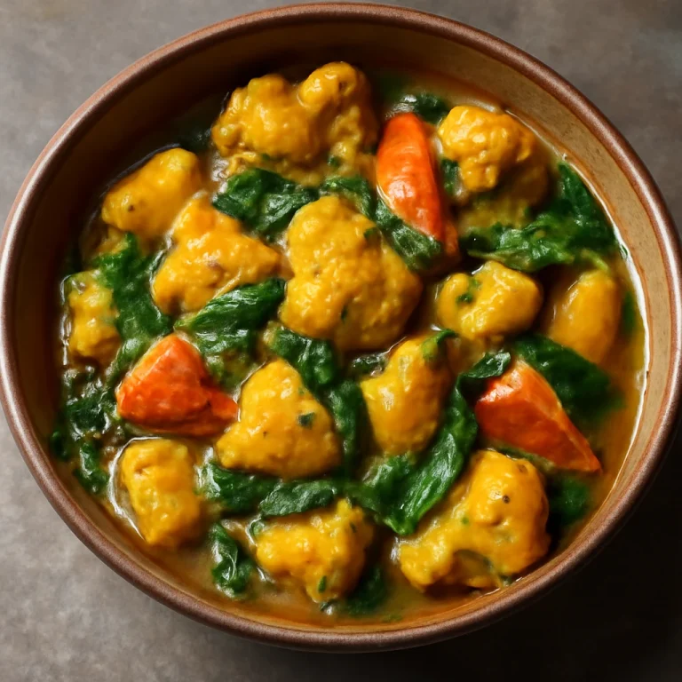 Aloo Gobi spenóttal, fűszeres zöldségek és friss spenót