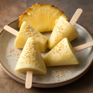 Friss, ananászos kulfi szezámmaggal