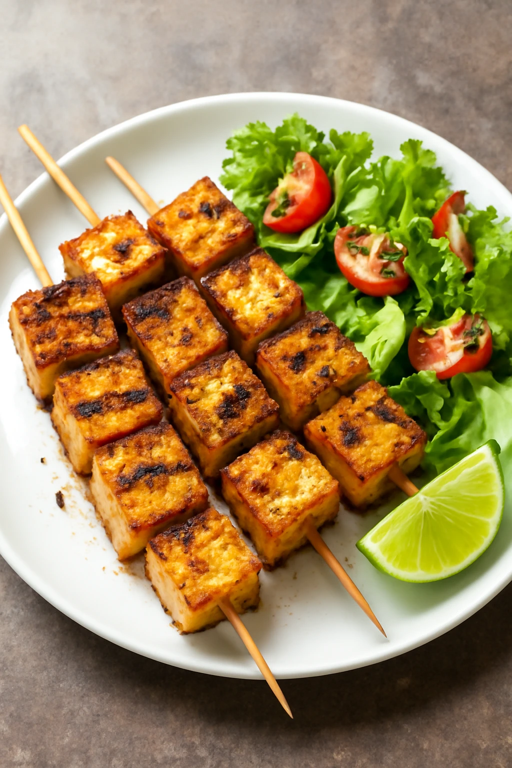 Grillezett tofu nyÃ¡rsak friss fÅ±szerekkel