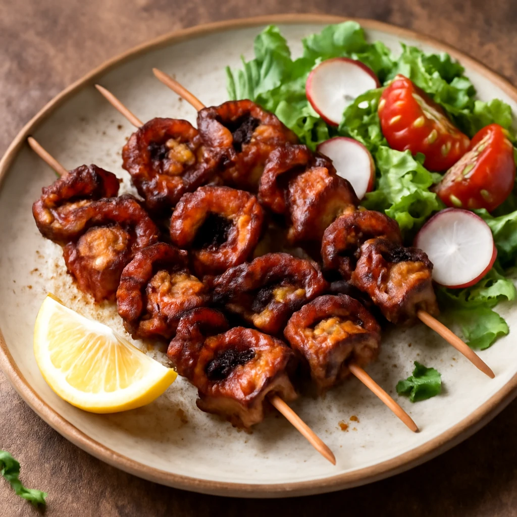 Grillezett polip nyÃ¡rsak friss fÅ±szerekkel
