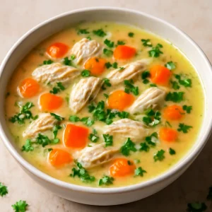 Frissítő avgolemono leves sárgarépával és zellerrel