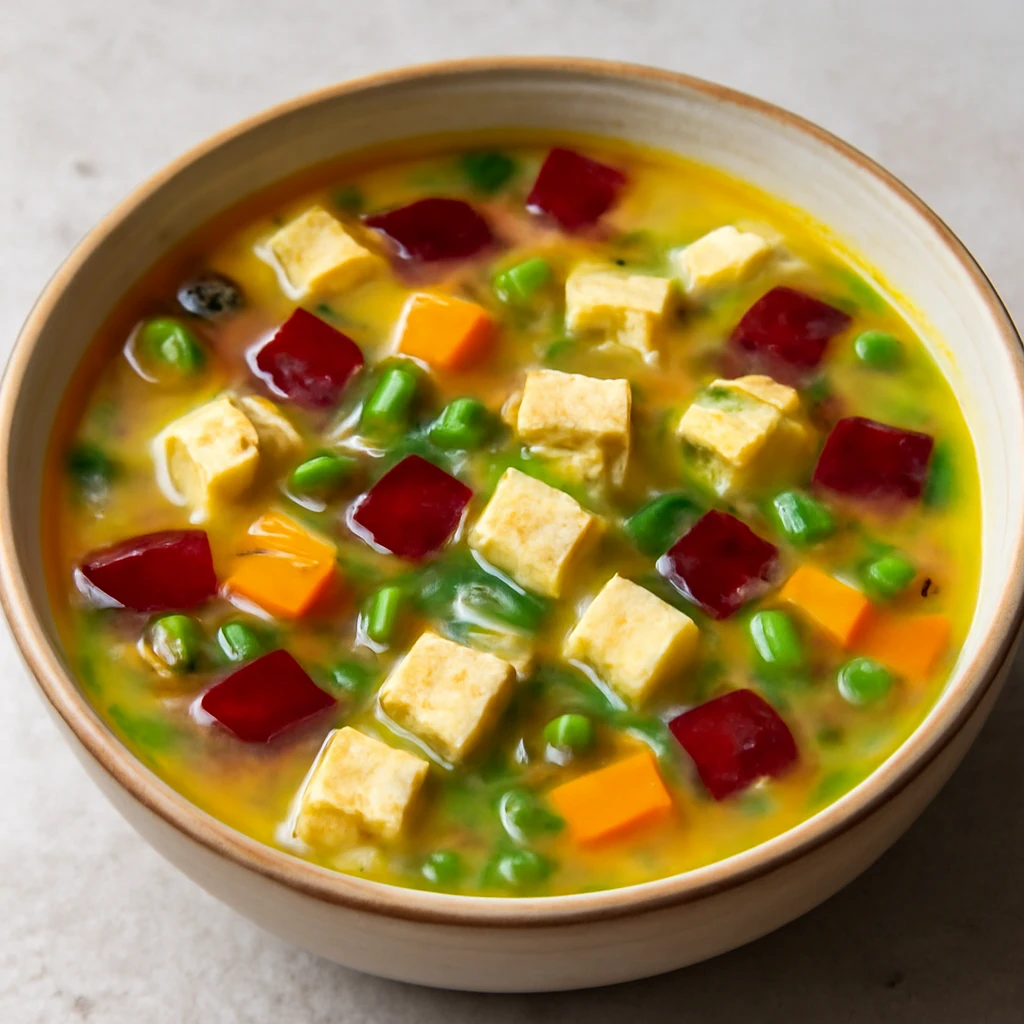 Friss Ã©s tÃ¡panyagban gazdag vegÃ¡n Avgolemono leves