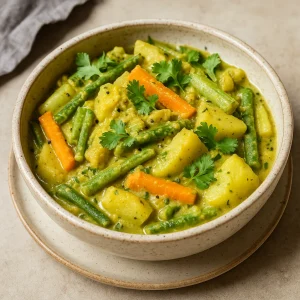 Kókuszos-joghurtos dél-indiai curry