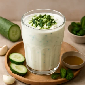 Frissítő ayran uborkával, joghurttal és mentával