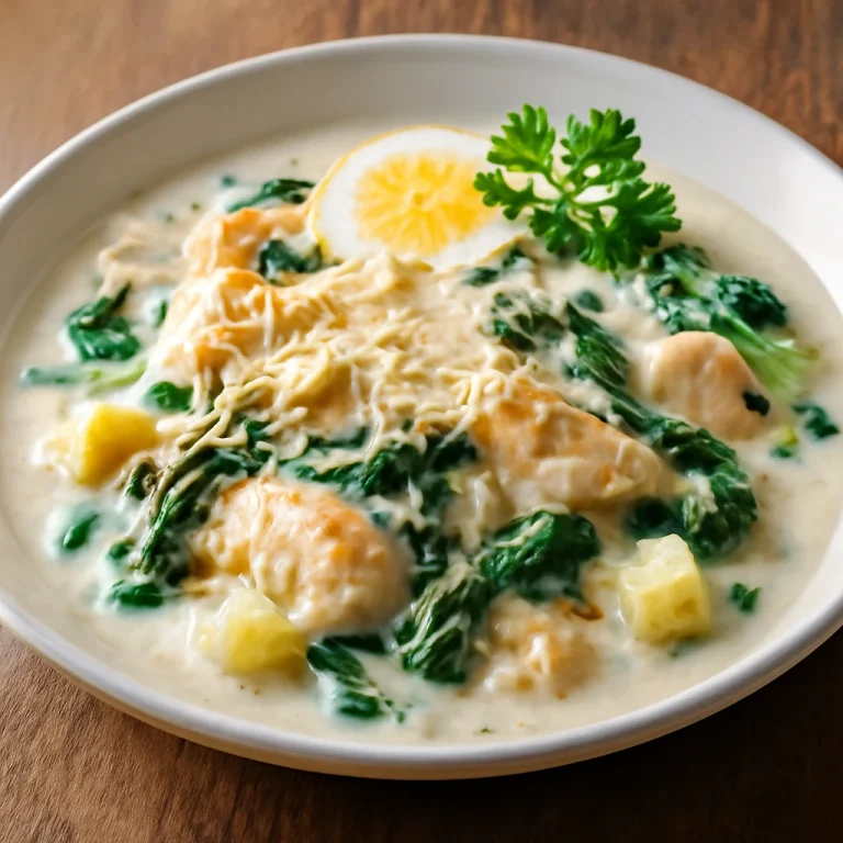Bacalhau com natas spenóttal, hal étel tejfölös szósszal