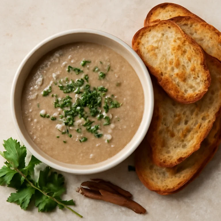 Bagna cauda szósz pirított kenyérrel