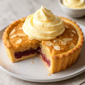 Mandulás Bakewell tart citromkrémmel