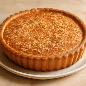 Kókuszreszelékes Bakewell tart sütemény