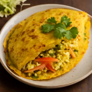 Friss vietnami étel, roppanós bánh xèo