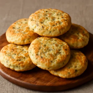 Fűszeres bannock kenyér, frissen sütve
