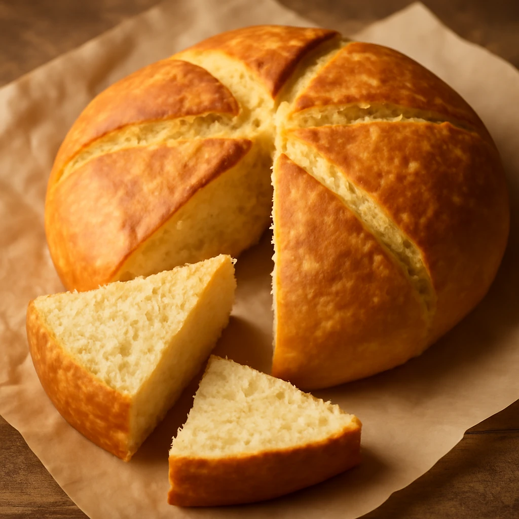 Frissen sült bannock, ínycsiklandó puha kenyér