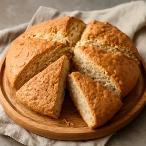 Friss, teljes kiőrlésű bannock kenyér