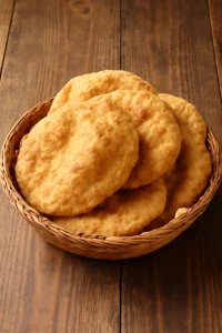 Ropogós bhature, teljes kiőrlésű liszttel