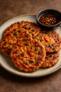 Friss és gazdag koreai Bindaetteok tofuval