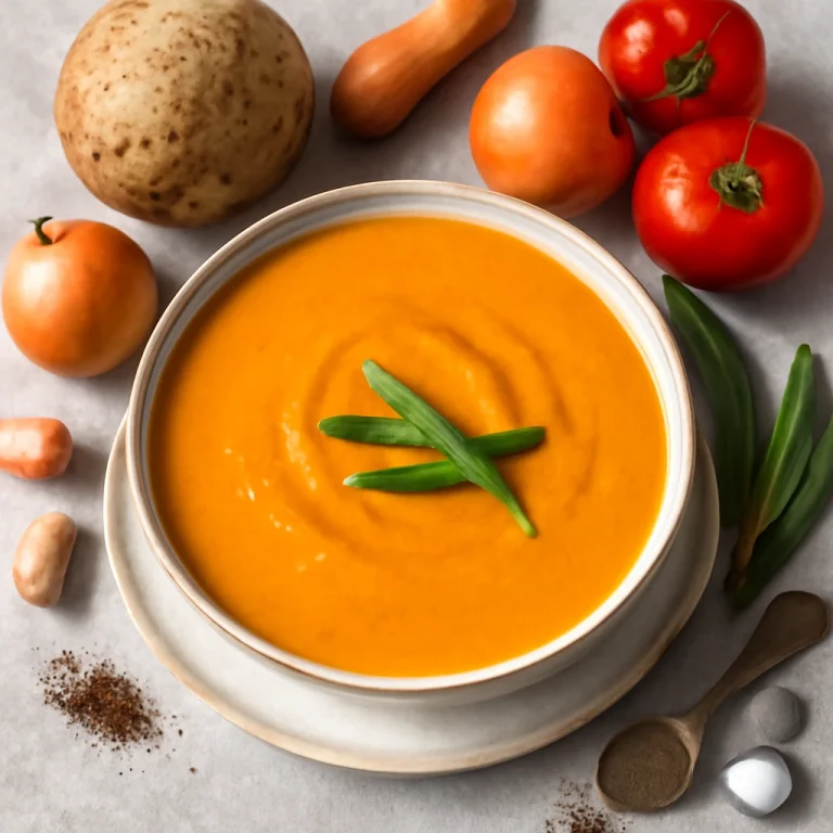 Bisque fűszeresen, gazdag tejszínes leves