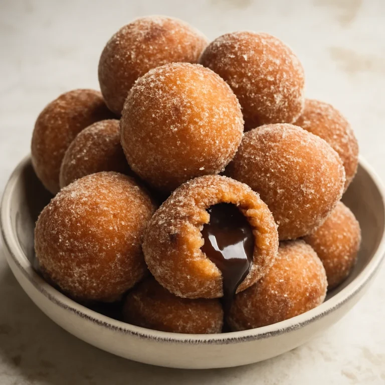 Bolinho de chuva com chocolate, csokoládés fánk fahéjjal és cukorral hempergetve