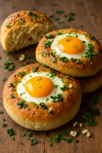 Fűszeres Bolo do caco tojással és petrezselyemmel