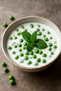 Friss, mentás joghurtos borsó raita