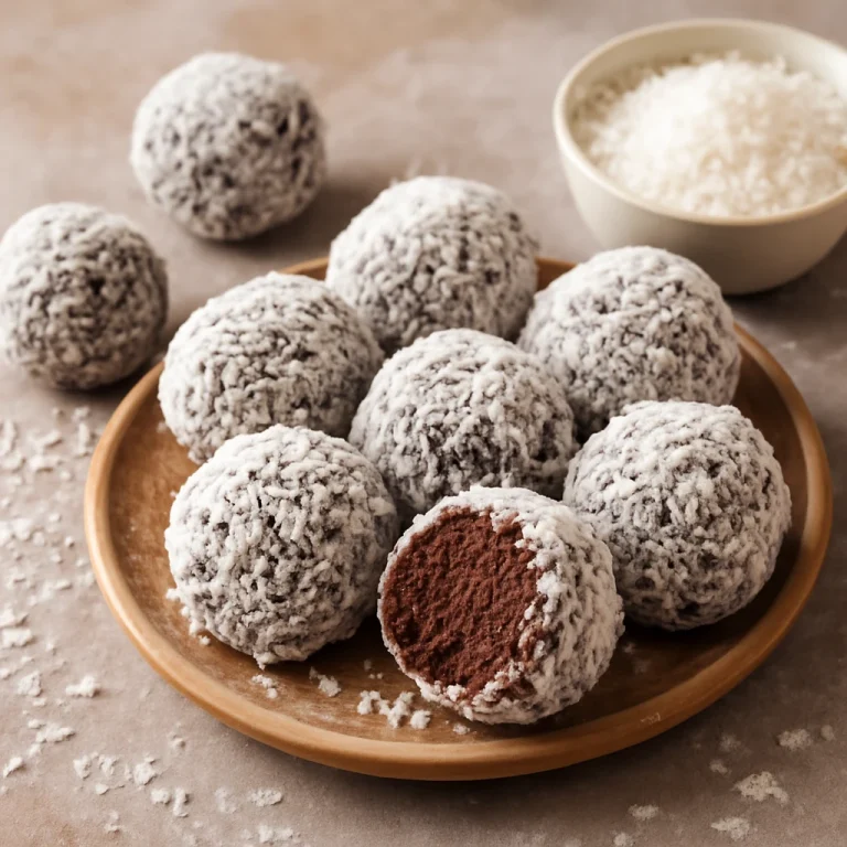 Brigadeiro kókuszreszelékkel, frissen készítve