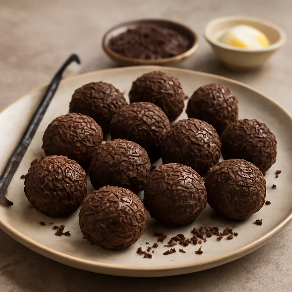 Finom brigadeiro golyÃ³k vanÃ­liÃ¡s szÃ³rÃ¡ssal