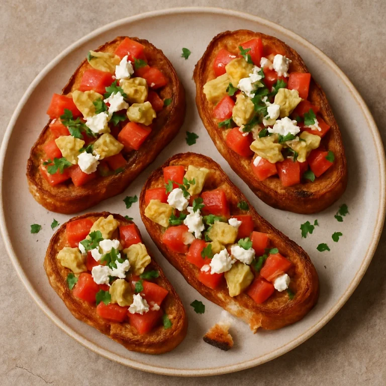 Bruschetta articsókával és feta sajttal tálalva, ropogós kenyéren