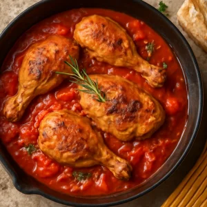 Friss, ínycsiklandó Cacciatore csirke fehérborral