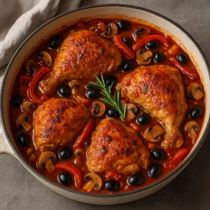 Olasz csirke cacciatore gombás szósszal