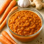 Carrot chutney friss sárgarépából, fűszeres és gazdag ízekkel